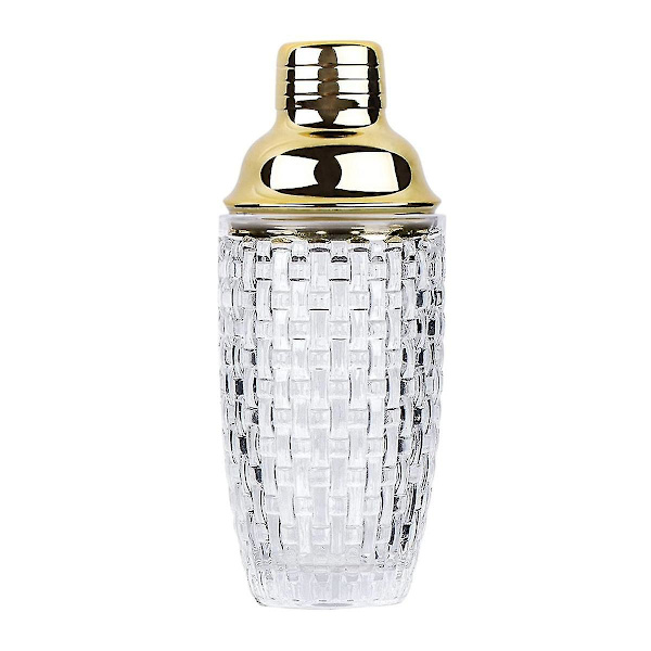 13 oz Glass Cocktail Shaker Set - Glass Shaker cocktaileille, juomasekoittimille Cocktaileille ja Cocktail Sh-yvan Gold