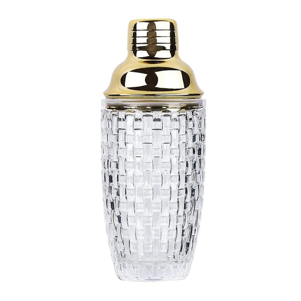 13 oz glass cocktail shaker sett - glass shaker for cocktailer, drink shakers cocktail og cocktail Sh-yvan Gold