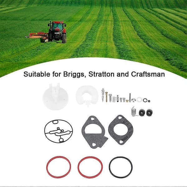 Solid Slitesterk Metall Forgasser Reparasjonssett Overhaling for Briggs Stratton Craftsman
