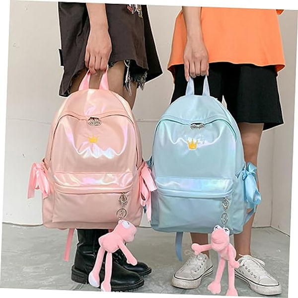 Ryggsäckar Vit ryggsäck Reseryggsäck Nylon Mode studentryggsäck Studentväska Studentväska Stor kapacitet Mori Department Nylon Gul Pink