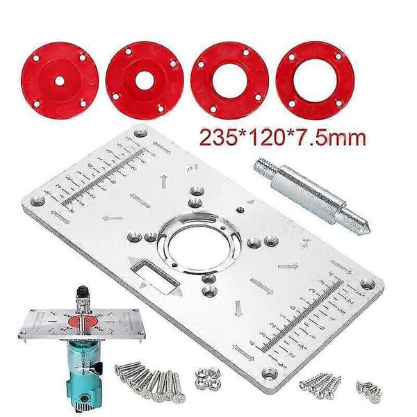 Monteringsplade indsatsplade til Makita RT0700C fræsebord 235mm