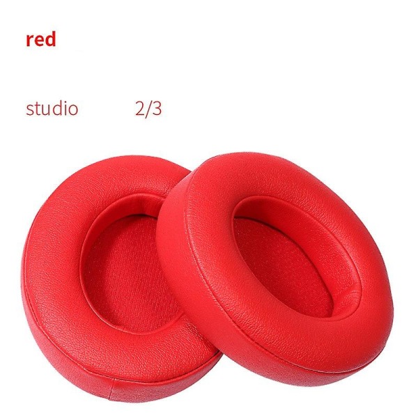 Erstatningsøreputer for Beats Studio 2 og 3 Red