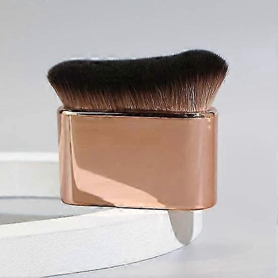 Solcreme Selvbruner Applikatorbørste Jævn Dækning Ingen Striber Multifunktionel Bred Anvendelse Makeupbørste svart