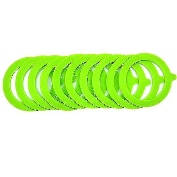 5 stk. silikonepakninger lufttætte forseglinger ringe lækagesikre konservesforseglinger til glasbeholder Red 5PCS