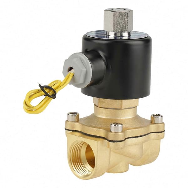 12V DC G3/4\" Messing Magnetventil Normalt Åpen for Vann Luftkontroll