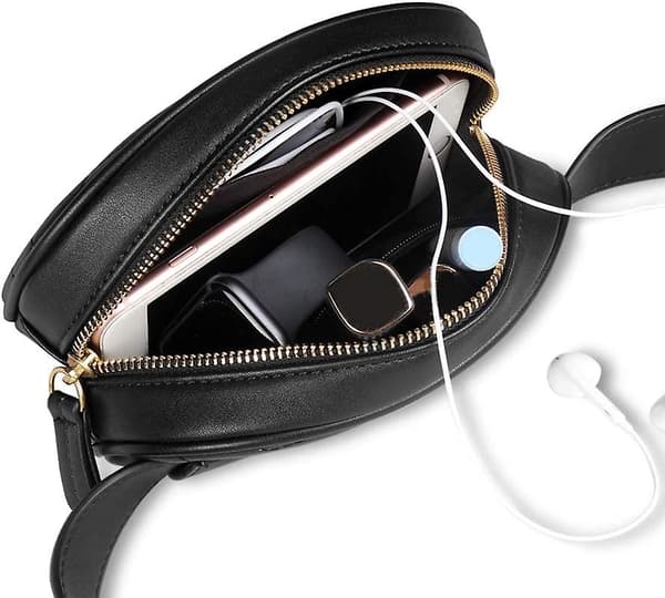 Fanny Pack til Kvinder, Vandtæt PU Læder Bæltetasker til Damer Bun Tasker til Kvinder Mode (sort)