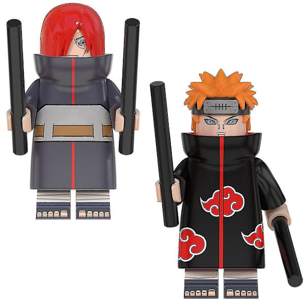 8 kpl Ninja- set Lasten lelut Toimintahahmo Anime Heroes Minifiguuri Syntymäpäiväjuhlalahjat Lapsille Pojat Tytöt S
