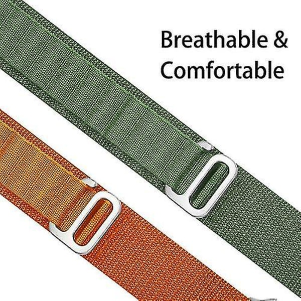 Alpine Loop Sport Strap Band Armbånd For Apple Watch Ultra 49mm Series 8 7 6 Se orange 42 to 49mm