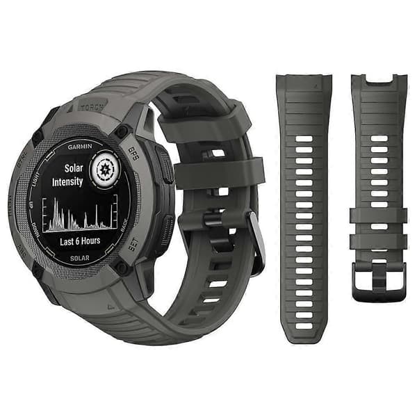 26 mm urremme til Garmin Instinct 2X Solar - Tactical Edition silikone rem urrem udskiftningstilbehør white For Instinct 2X