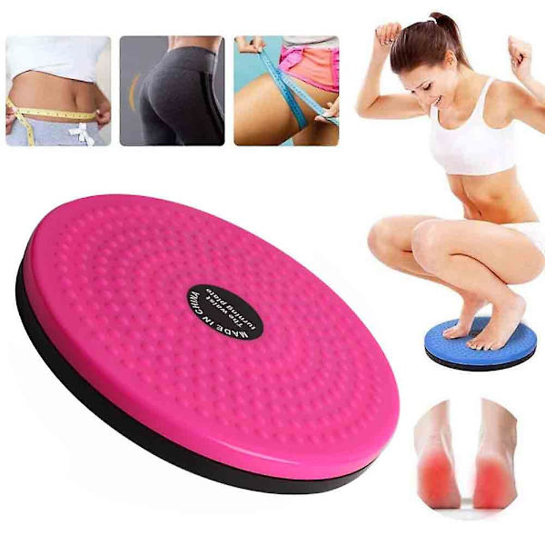 Body Sculpting Twisting Board Fitness Slankemaskine Roterende Board Kvinde Twisting Exercise Pink