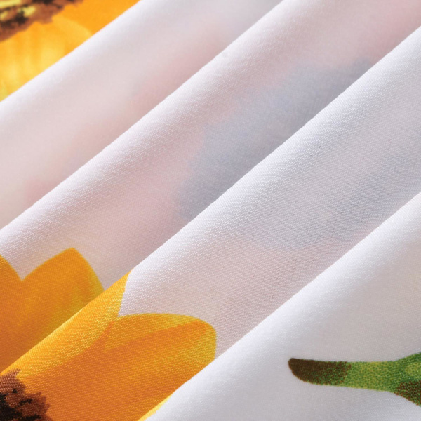 Baddräkt i chiffong för damer Strandbaddräkt Cover för badkläder --- White Flower Jsize L