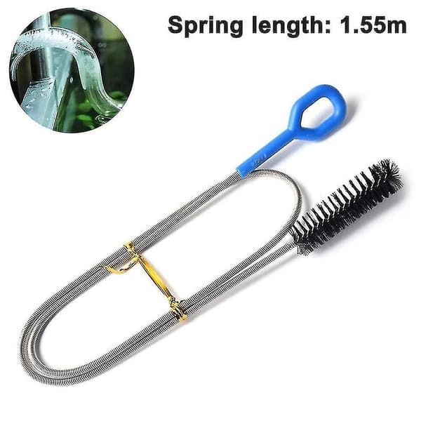 Akvarierensebørste, fleksibel rørformet børste 155 mm rustfrit stål