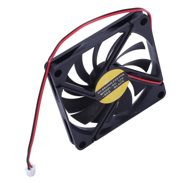 60mm 6cm Dc 12v 3-stifts case CPU Kylare Kylfläkt Svart 2 st