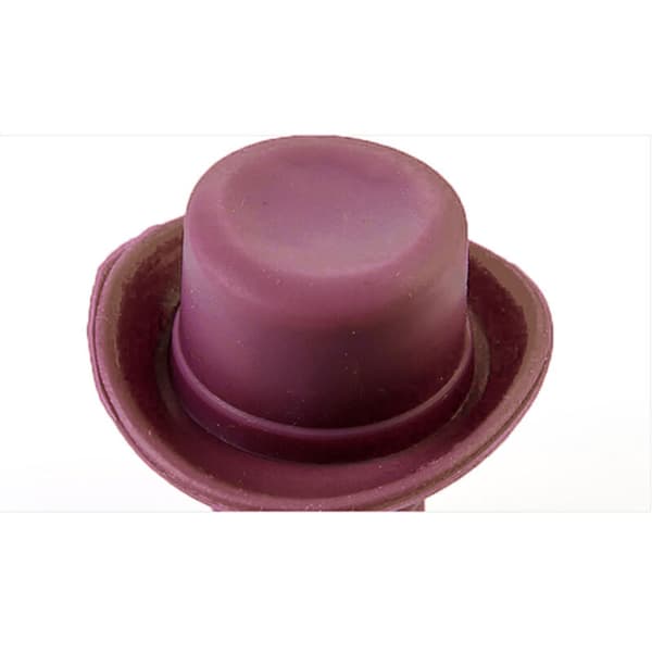 A1939 Silikoninen pieni oluthattu pullon viinitulppa korkkitulppa pullon hattusuljin (kahvi) Silicone