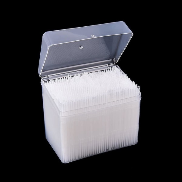 1100 stk Dental Picks - Plast tannpirkere for munnhygiene, 2-veis interdental børstepinne