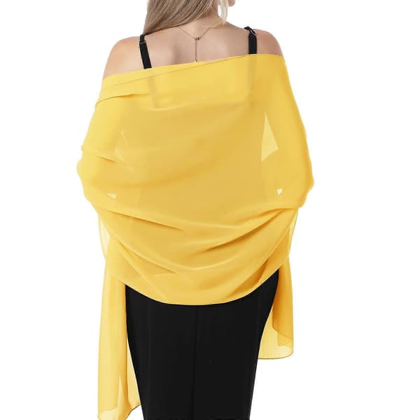 Bløde Chiffon Tørklæder Sjaler og Wraps til Aftenkjoler Bryllupssjaler Wraps 145