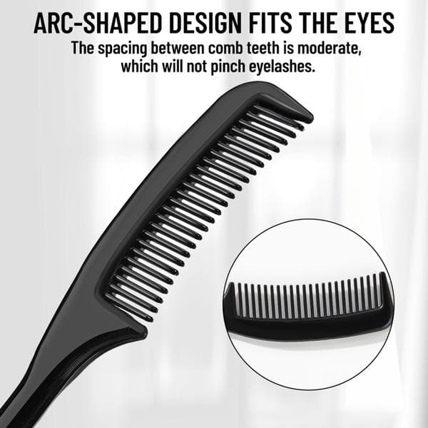 Miniature Eyebrow Eyelash Comb Plastic Eyelash Care Tool Compact 10pcs