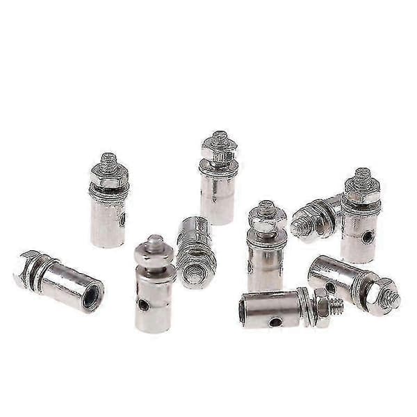 25-26 10 st RC flygplan båt stötstång länkstopp servokopplingar justerbar diameter helikopter 2,1 mm S