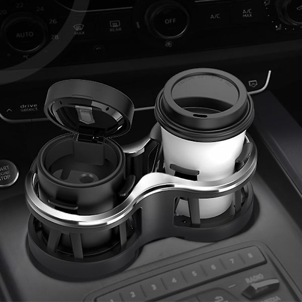 Bil Drikke Holder Dobbelt Hull Drikke Holder Bil Drikke Flaske Koppholder Vann Flaske Mount Stand Kaffe Drikke Biltilbehør|drikke Holdere| 2 in 1 Holder
