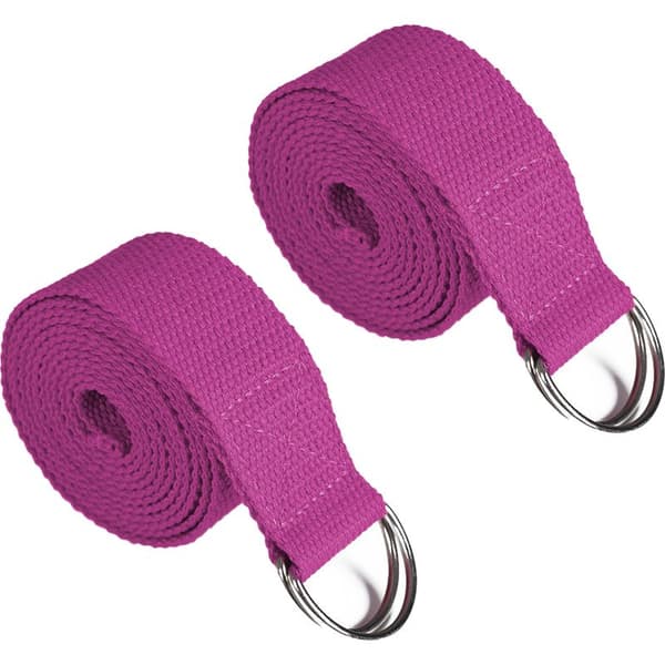 Elastiskt yogaband med justerbart metallspänne. Perfekt för yoga- och Pilates-stretchövningar Multicolour