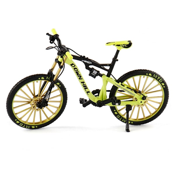 Sykkelmodell 1:10 Skalaform Legering Downhill terrengsykkelleke Bursdagsgave Green