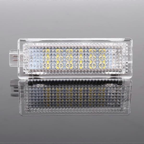 2 stk. LED Bil DC 12V 1.5W 6000K 100LM Dørlys 18LEDs SMD-3528 Lamper til BMW E81 (Hvidt Lys)