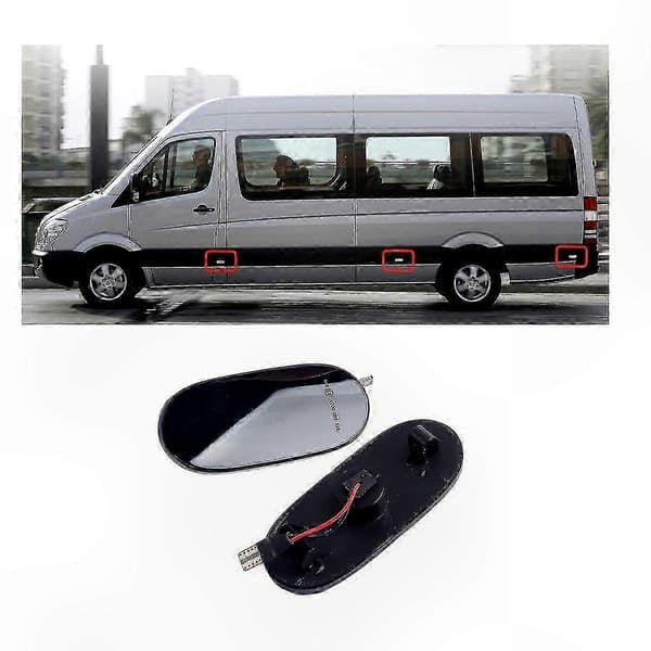 6X LED Dynamisk Sidemarkeringsblinklys Indikatorlampe til Sprinter W906 2006-2018 2006-2016