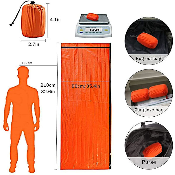 Survival Makuupussi, Camping Survival Bag, Outdoor Survival Makuupussi