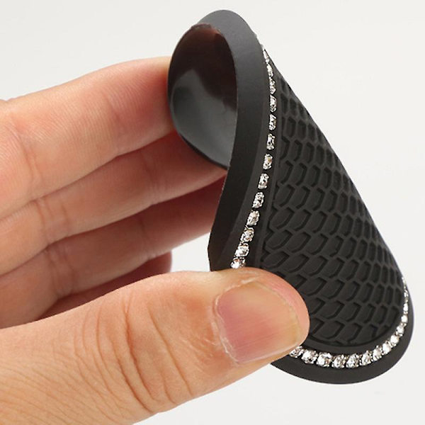 2kpl Diamond tekojalokiviä auton luistamaton vesikuppi Pad Bling -sisustus auton pullotelineeseen lasinalustan auton sisustustarvikkeet| | Red