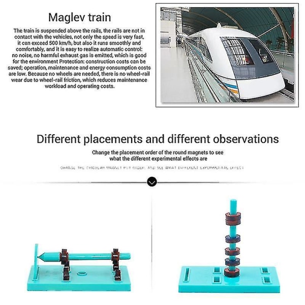 Vetenskapsmagnet för barn Grundläggande fysiska principer Pedagogiska leksaker