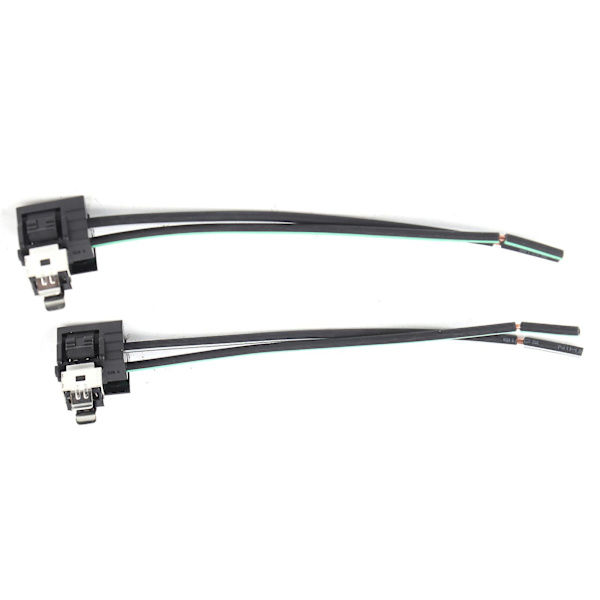 2stk Forlygte Lampe Pære Fatning Ledningsnet Stik Stik Adapter Line For H1 Pære