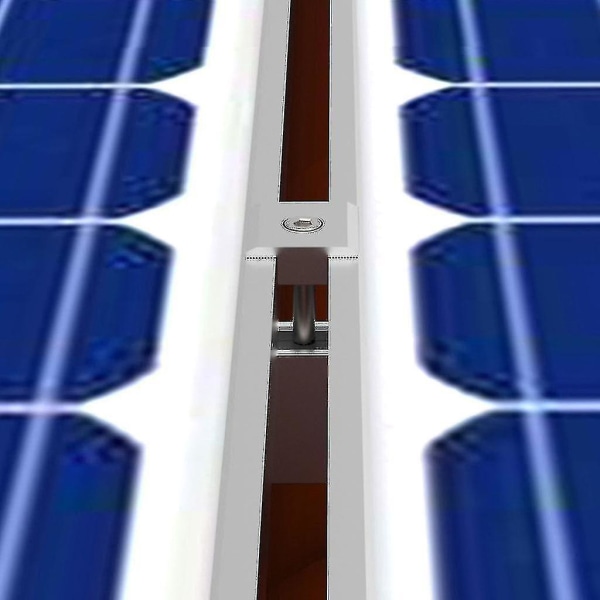 10 stk Solar Panel Mid Clamp Kompatibel med tilkobling og fiksering av solpanel på skinner