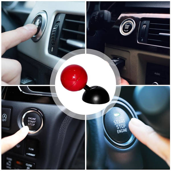Bil Startknap Rocker, Bilmotor Startknap Rocker, Kugleformet Bilmotor Start Stop Knap Joystic