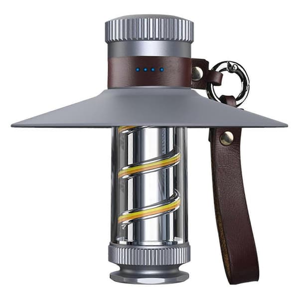 Double-Helix Design Campinglamper Vandtæt Nødlys til Camping Vandreture Grey