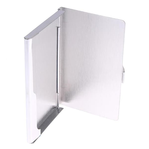 Slimmat kortfodral \"Horizon\" i rostfritt stål - Silver Silver Silver Silver