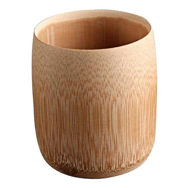 Naturlig Bambu Juice Mugg och Kopp Drickskoppar för Sake kaffe och te, 12 Designer att Välja E