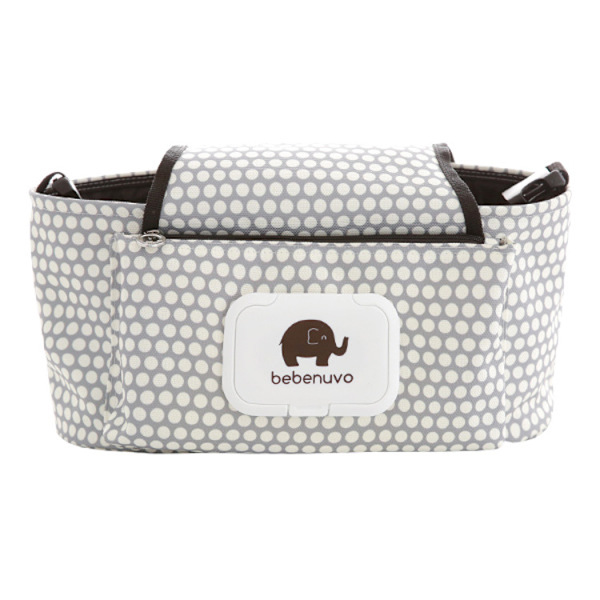 Barnvagnsväska, Buggy Organizer Bag, Hängande Diverse Organizer Blöjeförvaringsväska, Barnvagnsvagnsförvaringsväska