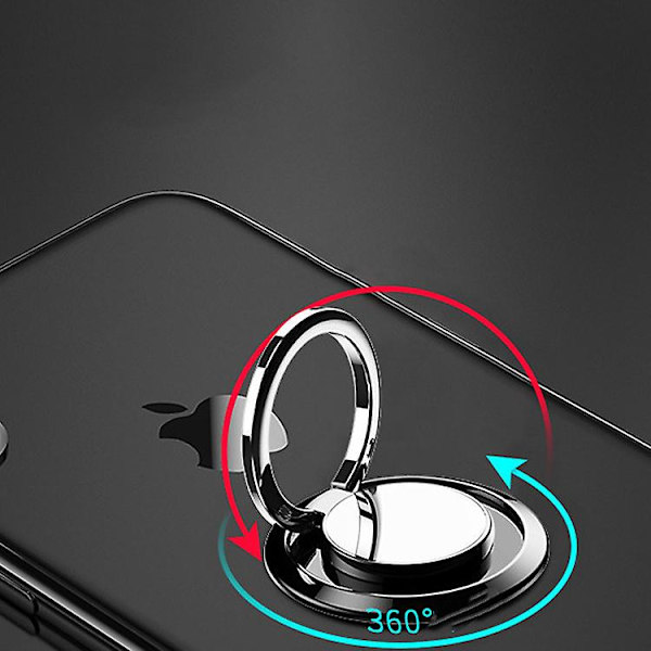 360 pyörivä sormus matkapuhelimen pidikkeen jalusta kahva universal magneettikiinnityksellä puhelimen takatarra Pad Bracket Tarra| | Red