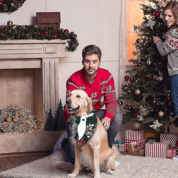 Holiday Dog 2 Pack, Bandana pienille keskikokoisille ja erittäin suurille koirille lemmikeille Style 4