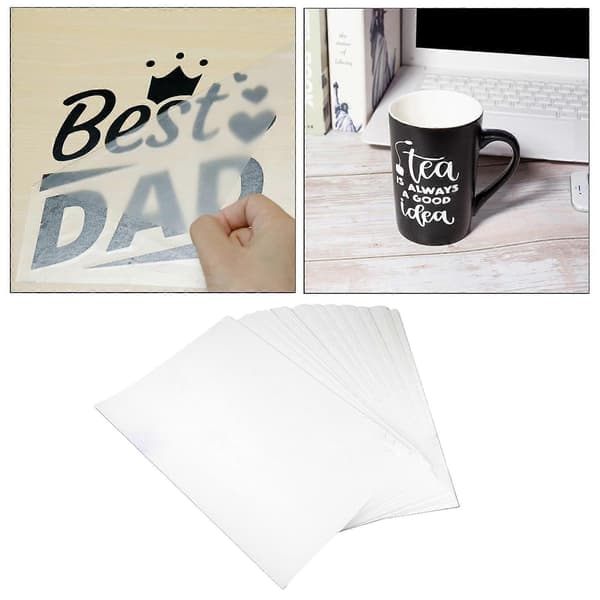 Overføringspapir Varmetransferpapir A4 blekkskriverutskrivbart papir Varmestoff White 100Pcs