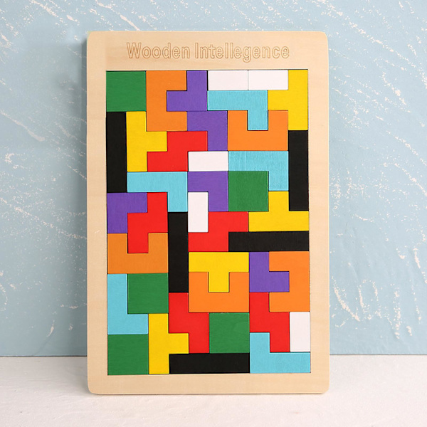 3d Tangram Tetris Game Math Toy Ryska Block Puzzle Jigsaw Utbildningsleksaker