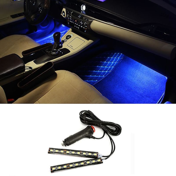Auton sisätilojen Led jalkapohjan koristeluvalonauha Toyota Camry Corolla Rav4 Yaris Highlander/land Cruiser/prado Vios Vitz|sisustuslistat| Red