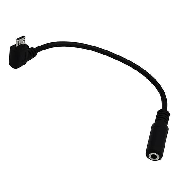 Micro Usb til 3,5 mm Jack Audio Adapter Kabel Højrevinklet Micro Usb Hanledning