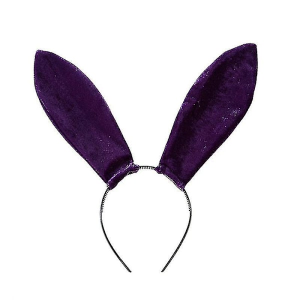 Plys Bunny Ears, Halloween Bunny Ear Pandebånd Spring Bunny Ear, Til påske Halloween Jul Cosplay Party Favor PURPLR