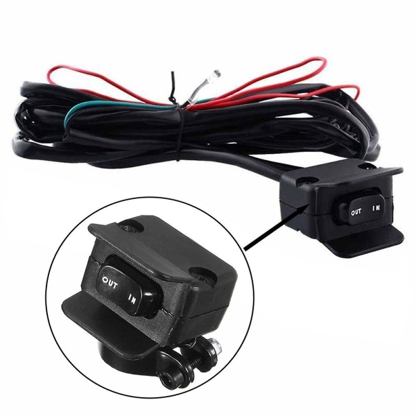 Motorcykel ATV/utv 3 Meter Spil Vippekontakt Styr Control Line Warn Kits 12v Fuldt forseglet Switch Connector Supply - Switche &amp; Relæer