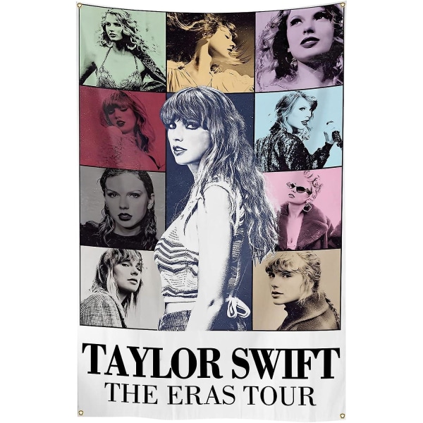 Taylor Music Tapestry Flag 3x5 Ft Berømt musiker Koncertalbum Plakat College Dorm Tapestry Væghængende boligindretning