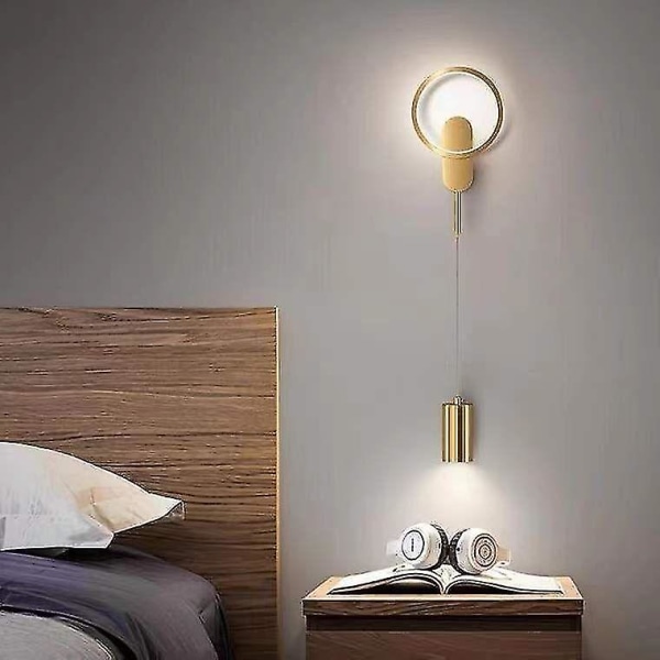 24w LED energibesparende øyebeskyttelse vegglampe, ideell for nattbord, stue og korridor