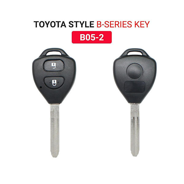 Keydiy B05-2 fjernbetjening bilnøgle Universal 2 knap til stil til Kd900/-x2 Mini/ Urg200 Program Black