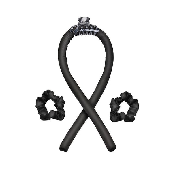 Heatless Curling Bar -pääpanta, Heatless Curl -nauhapäänauha, Ei kuumakiharat Silkkinauha Lämpöttömät hiukset yön yli nukkumaan