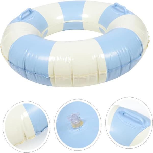 Stribet Badering Oppustelig Pool Float Ring Badering Ri